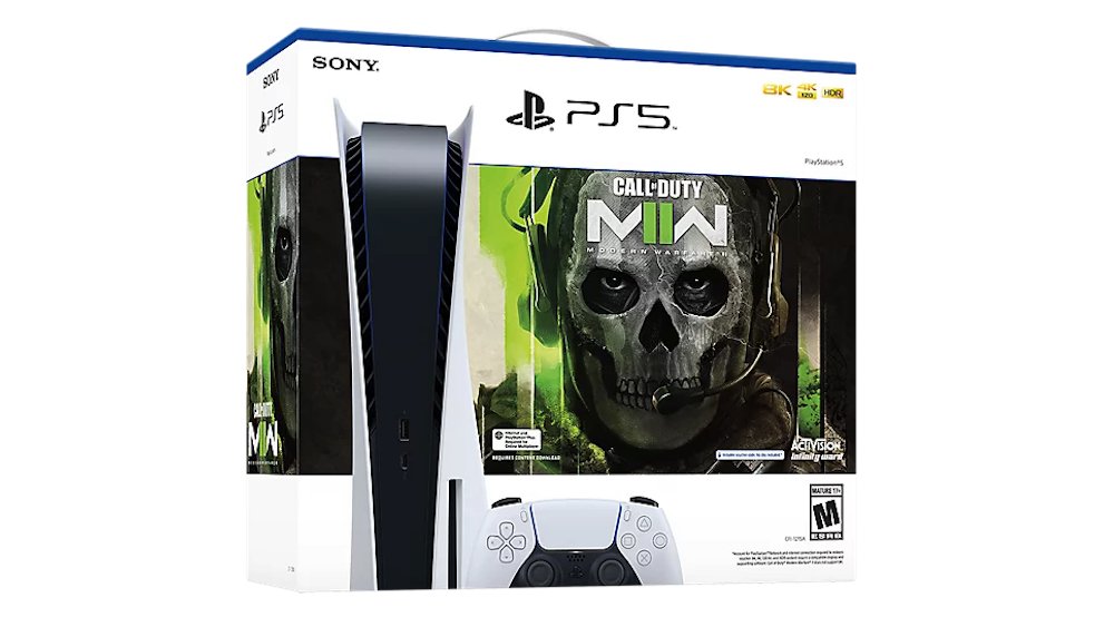 PlayStation 5 Disc Edition Call of Duty Modern Warfare II Bundle with Ghost of Tsushima Director's Cut and Mytrix Controller Charger PlayStation 5 Disc Edition Call of Duty Modern Warfare II Bundle with Ghost of Tsushima Director's Cut and Mytrix Controller Charger
